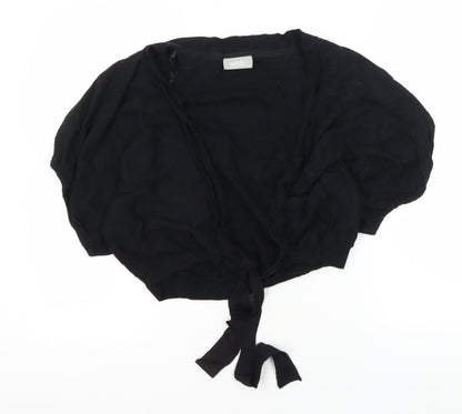 Womens UK Size M Wallis Black Shrug Jumper