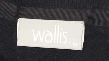 Womens UK Size M Wallis Black Shrug Jumper