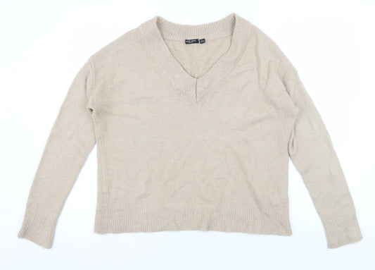 Womens UK Size S Brave Soul Beige Pullover Jumper