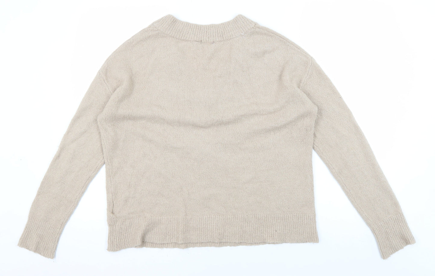 Womens UK Size S Brave Soul Beige Pullover Jumper