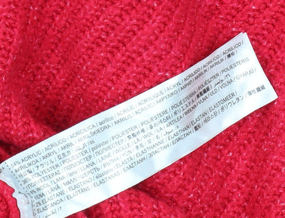 Womens UK Size S MNG Red Pullover Jumper