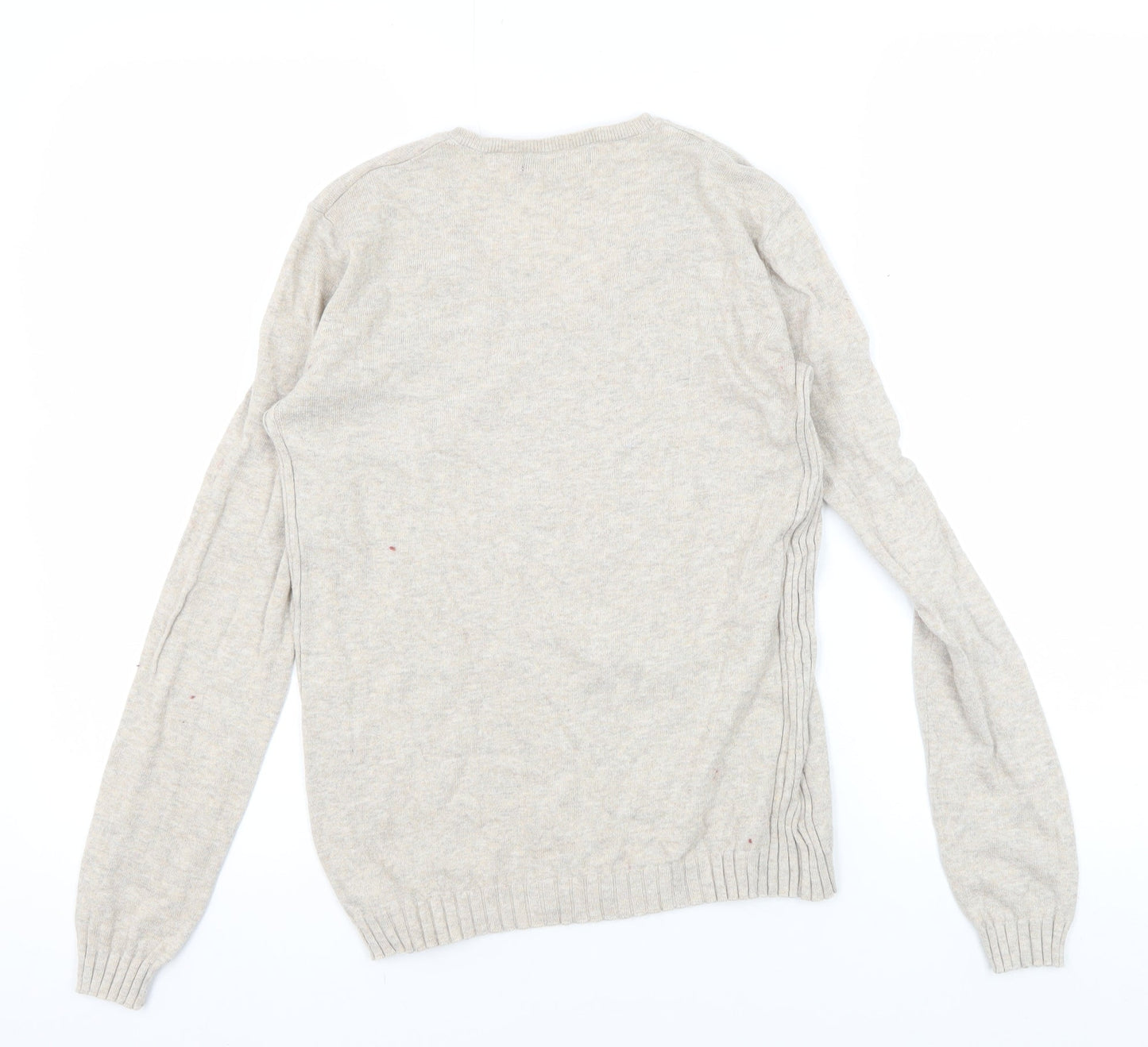 Womens UK Size M Mango Beige Pullover Jumper