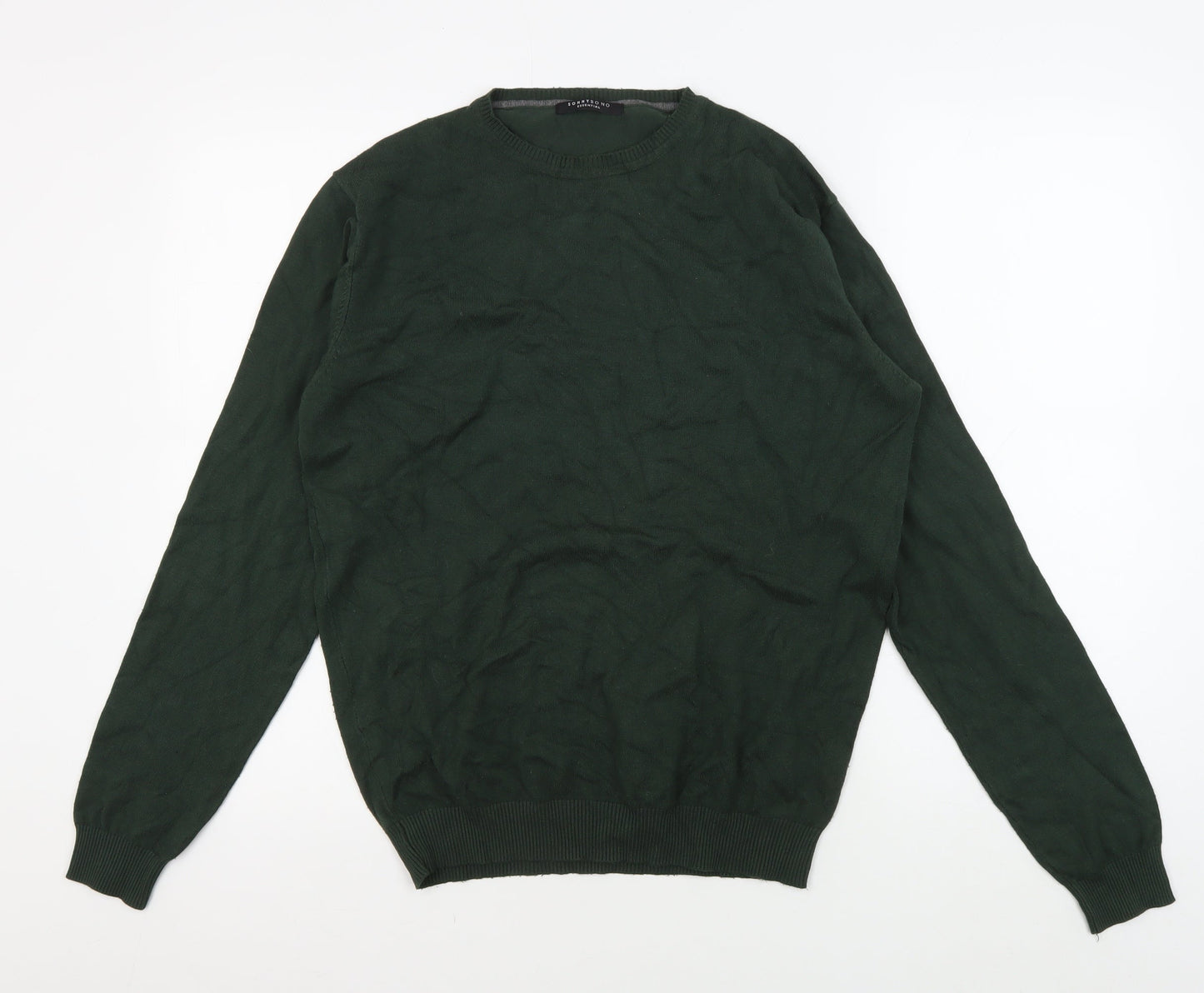 Sonny Bono Green Crew Neck Pullover Jumper L Men