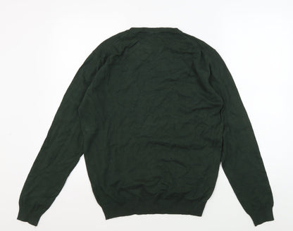 Sonny Bono Green Crew Neck Pullover Jumper L Men