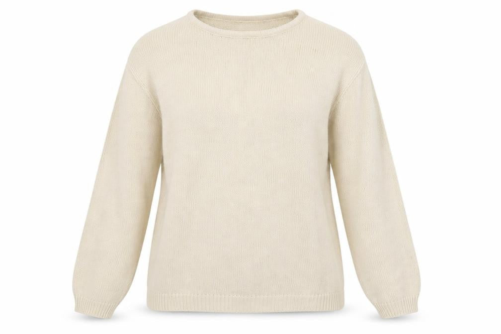 Womens UK Size S EWM Beige Pullover Jumper
