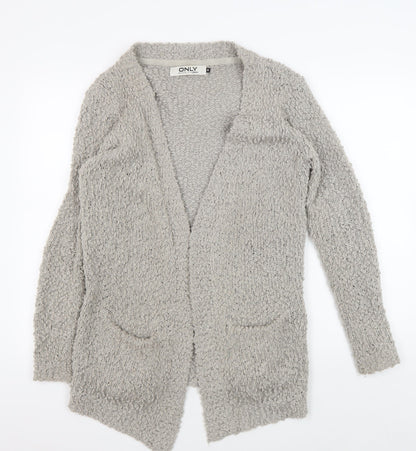 Womens UK Size M Only Grey Cardigan Jumper
