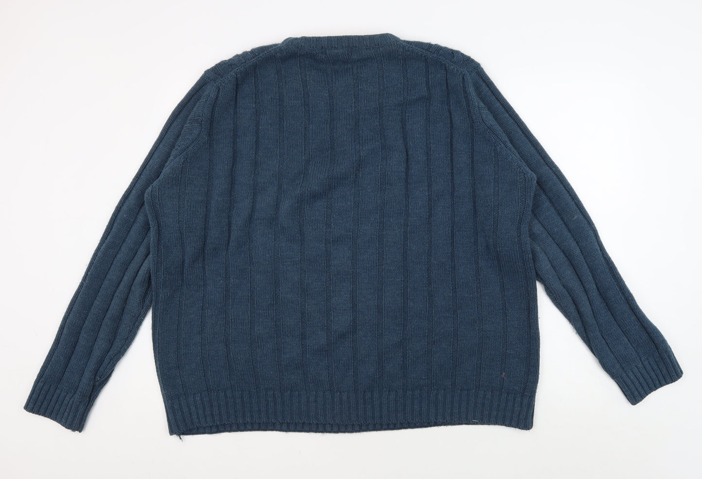 P.G. Field Men's Blue Acrylic Pullover Jumper, L