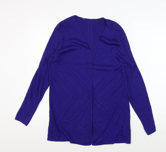 Womens UK Size 14 Debenhams Blue Cardigan Jumper