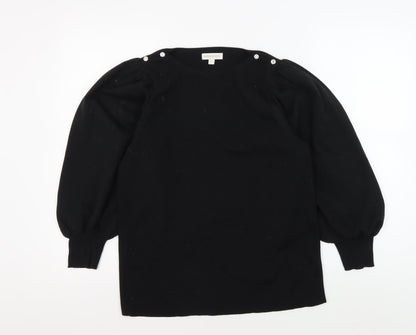 Womens UK Size L Monsoon Black Pullover Jumper