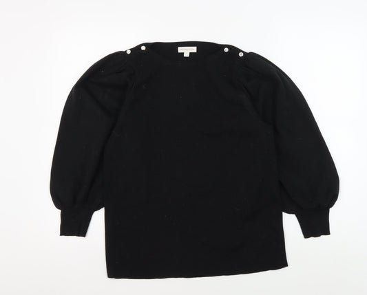 Womens UK Size L Monsoon Black Pullover Jumper