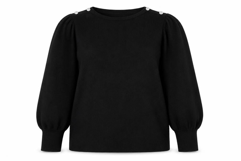 Womens UK Size L Monsoon Black Pullover Jumper