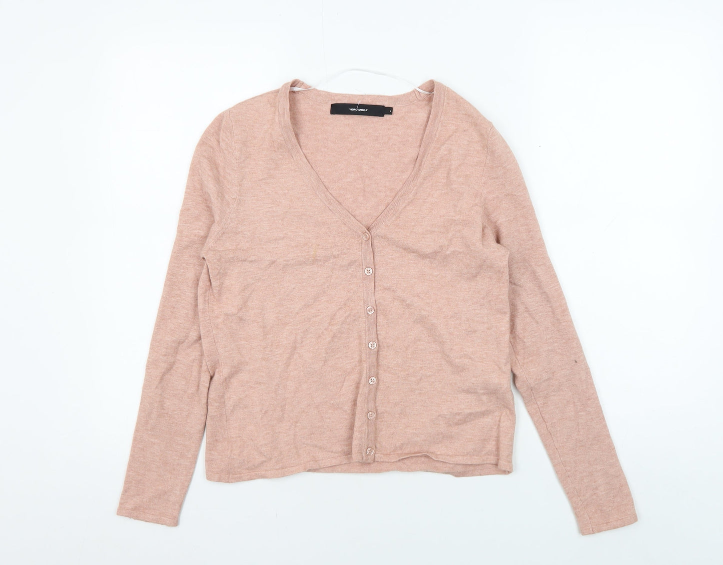 Womens UK Size S VERO MODA Pink Cardigan Jumper