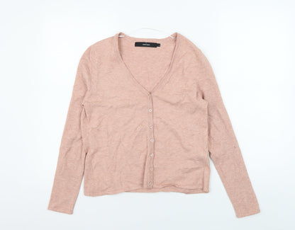 Womens UK Size S VERO MODA Pink Cardigan Jumper