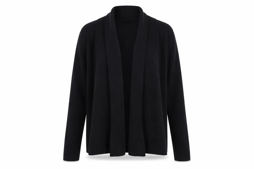 Womens UK Size S Lands' End Black Cardigan Jumper