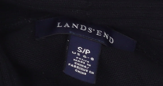 Womens UK Size S Lands' End Black Cardigan Jumper