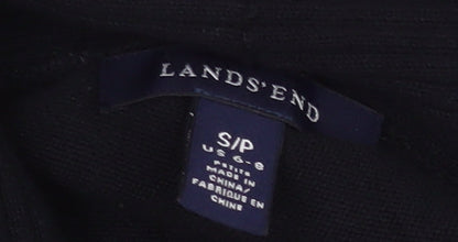 Womens UK Size S Lands' End Black Cardigan Jumper