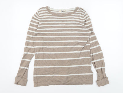Womens UK Size 14 Marks and Spencer Beige Pullover Jumper