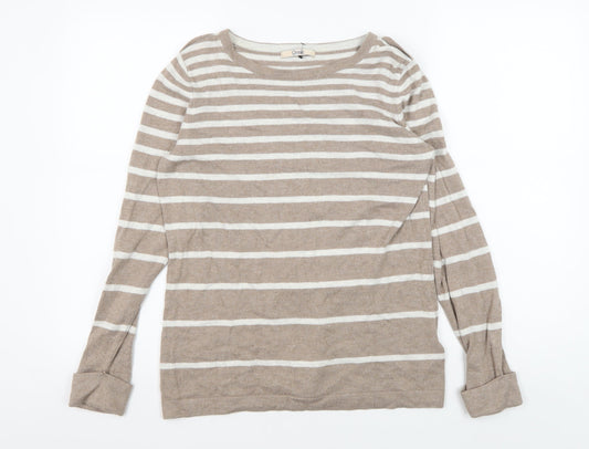 Womens UK Size 14 Marks and Spencer Beige Pullover Jumper