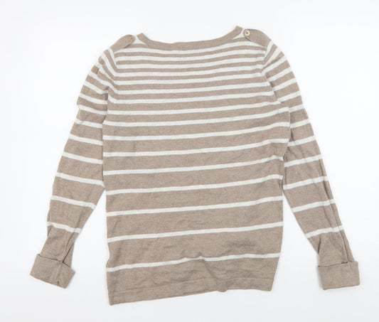 Womens UK Size 14 Marks and Spencer Beige Pullover Jumper