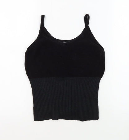 August Silk Women's Black Camisole Tank Top Size 2