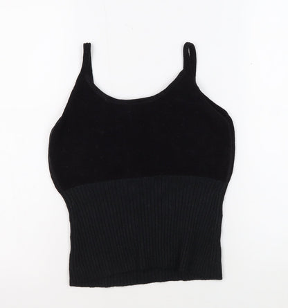 August Silk Women's Black Camisole Tank Top Size 2