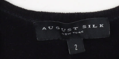 August Silk Women's Black Camisole Tank Top Size 2