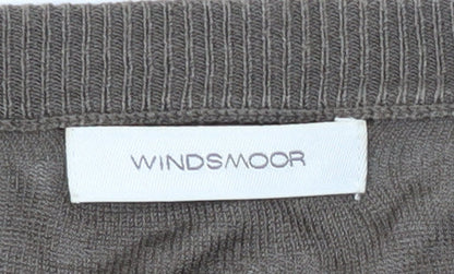 Womens UK Size M Windsmoor Brown Cardigan Jumper