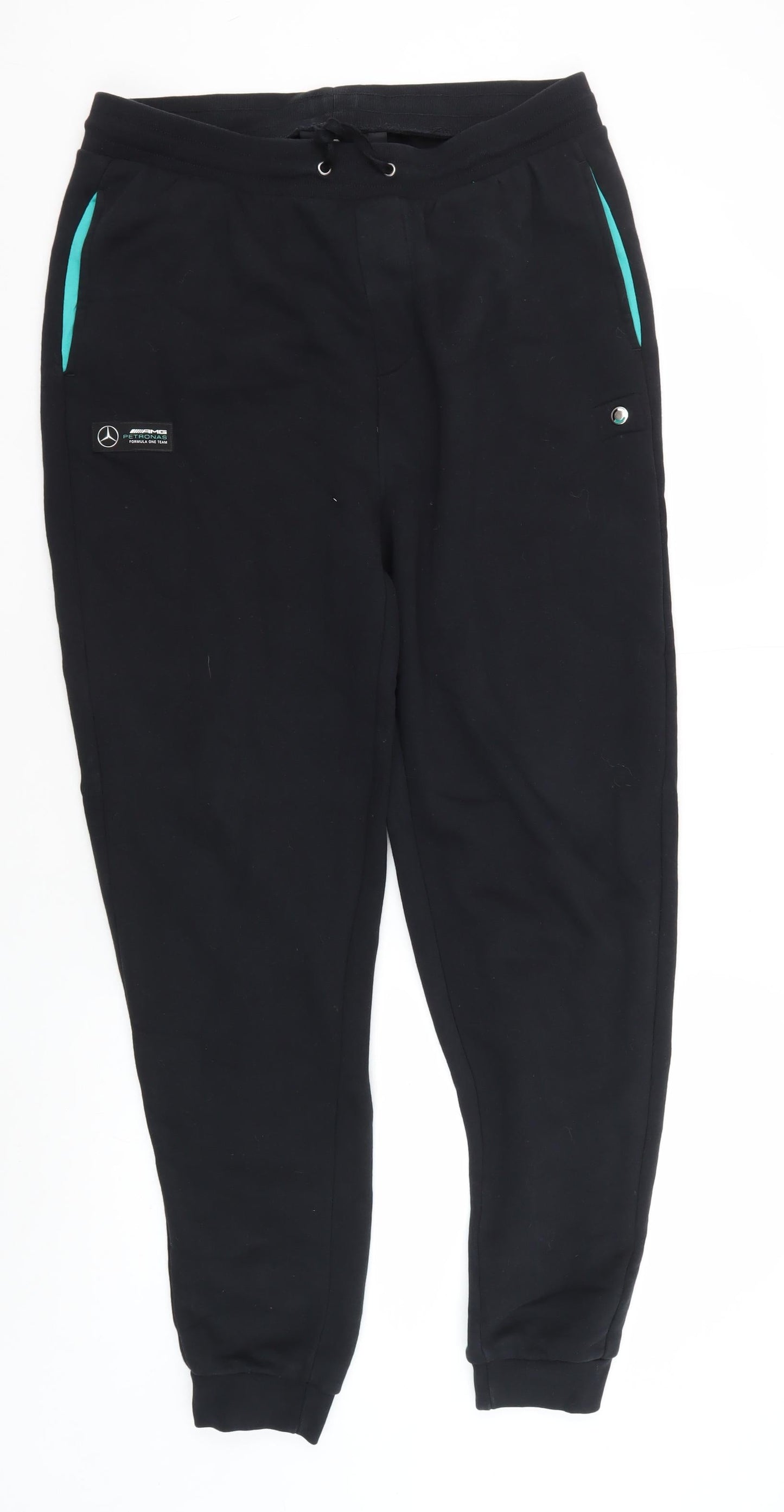 Mercedes AMG Petronas Men's Black Jogger Trousers - L