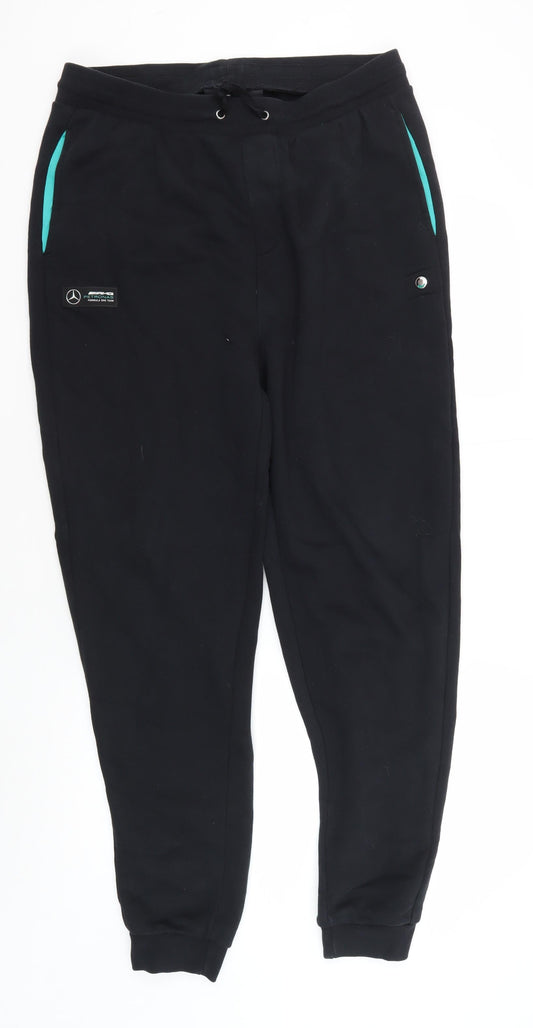 Mercedes AMG Petronas Men's Black Jogger Trousers - L