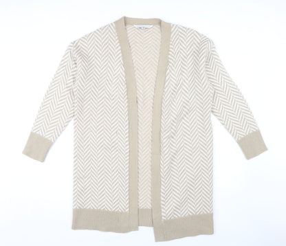 Womens UK Size M Amara Reya Beige Cardigan Jumper