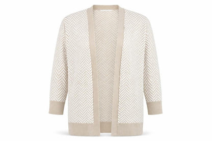 Womens UK Size M Amara Reya Beige Cardigan Jumper