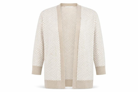 Womens UK Size M Amara Reya Beige Cardigan Jumper