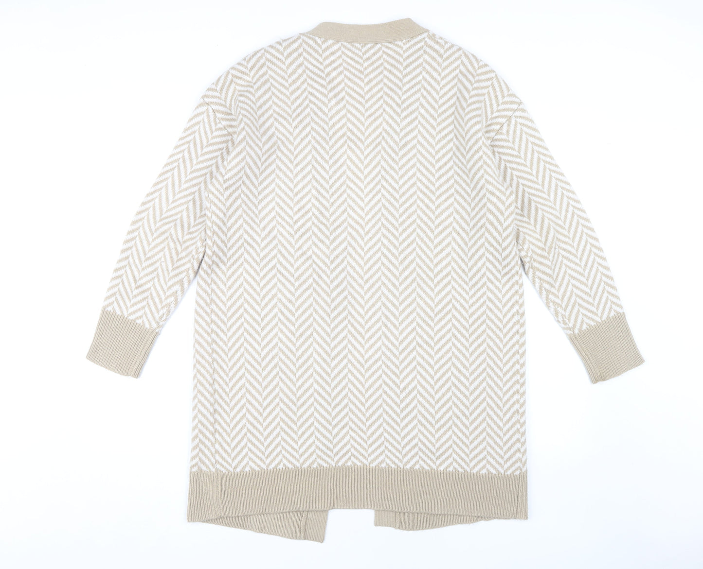 Womens UK Size M Amara Reya Beige Cardigan Jumper