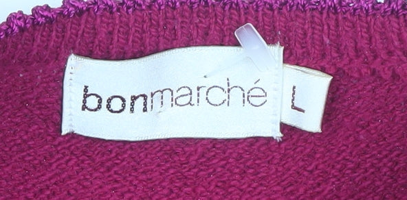 Womens UK Size L Bonmarché Red Cardigan Jumper