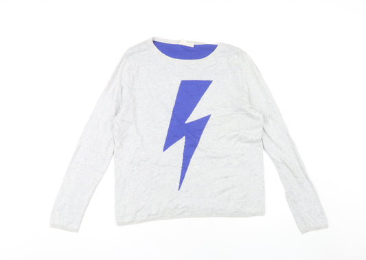 Hush Women's Grey S Pullover Knit Jumper