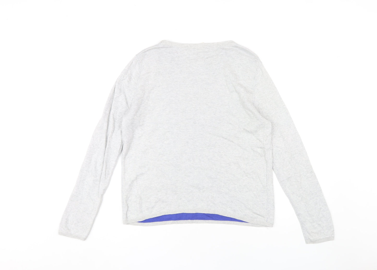 Hush Women's Grey S Pullover Knit Jumper