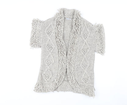 Womens UK Size M Marks and Spencer Beige Cardigan Jumper