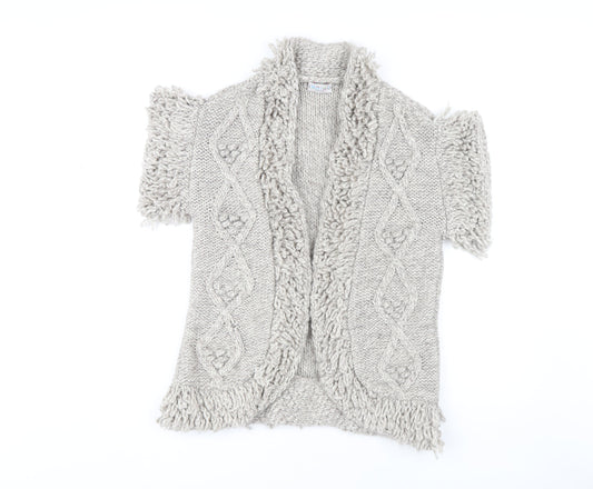 Womens UK Size M Marks and Spencer Beige Cardigan Jumper