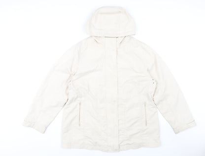 Gray & Osbourn Beige Hooded Women's Parka Size 16