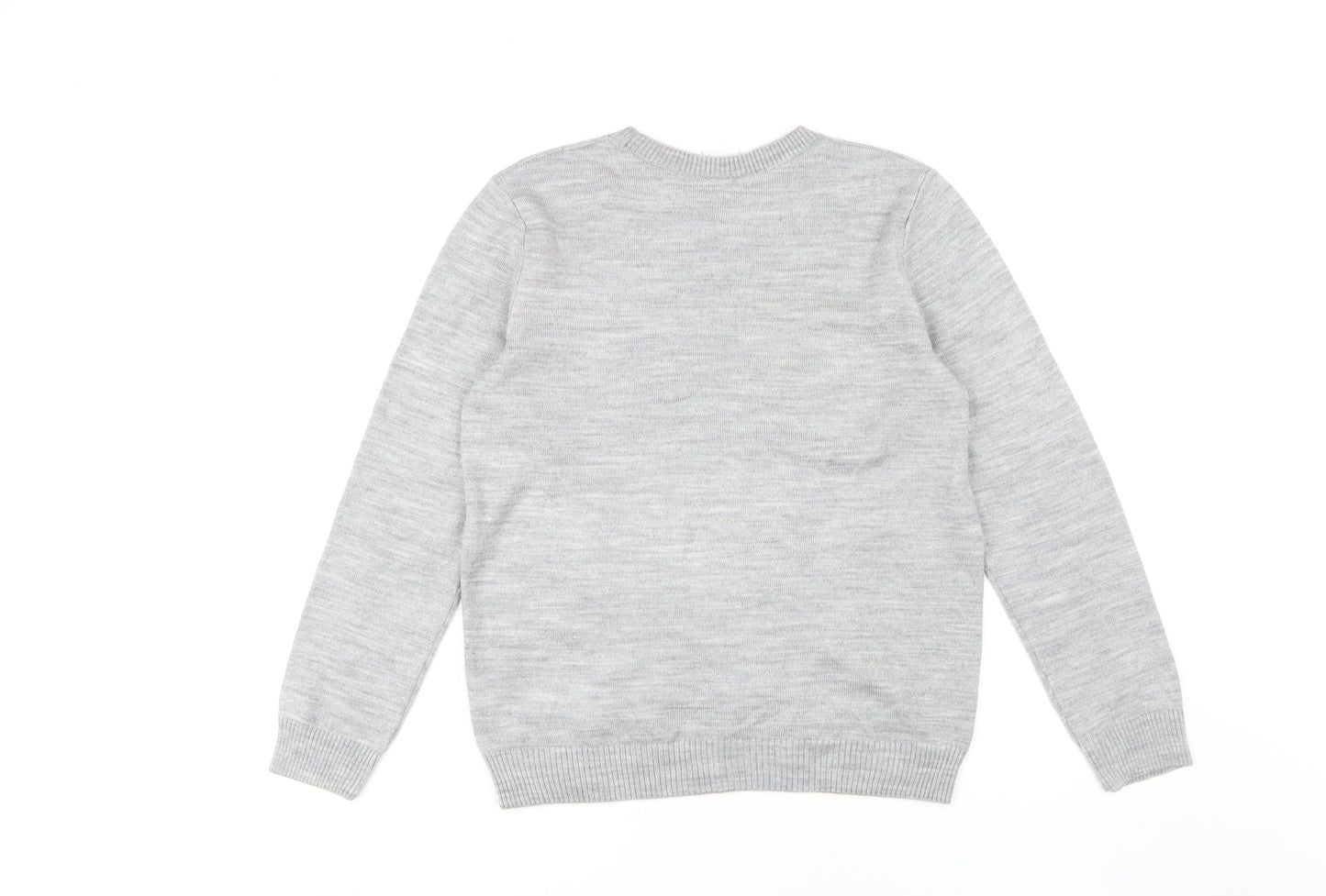 Disney Women's Grey Minnie Mouse Jumper Pullover Size 12