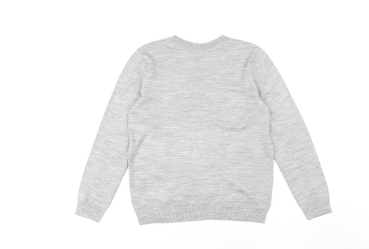 Disney Women's Grey Minnie Mouse Jumper Pullover Size 12