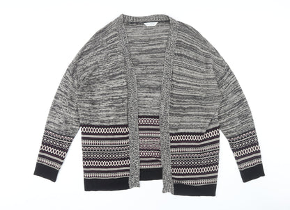 Womens UK Size 14 Miss Selfridge Grey Cardigan Jumper