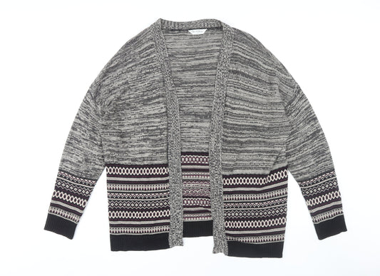 Womens UK Size 14 Miss Selfridge Grey Cardigan Jumper