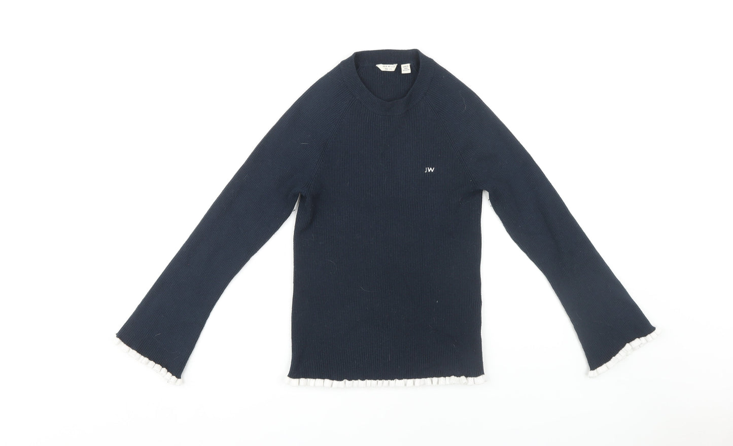 Jack Wills Women's Blue Pullover Crew Neck Jumper Size 10