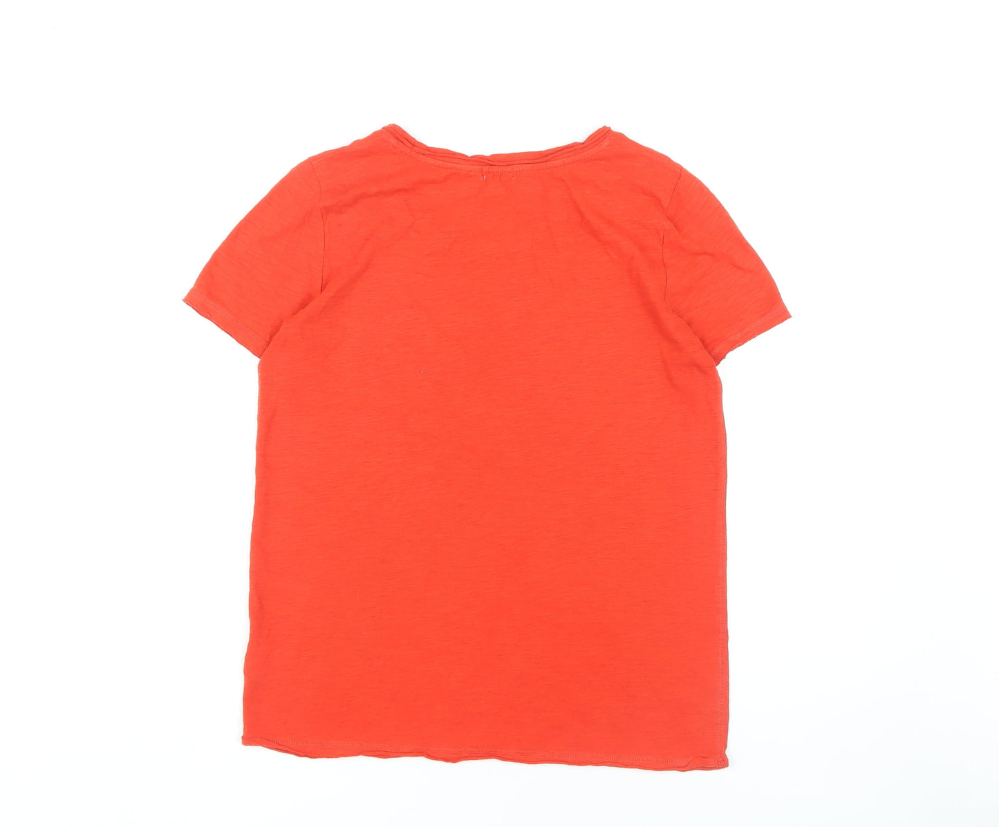 Gap Women's Red Scoop Neck T-Shirt - Size M