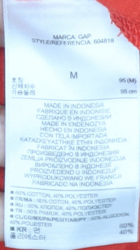 Gap Women's Red Scoop Neck T-Shirt - Size M