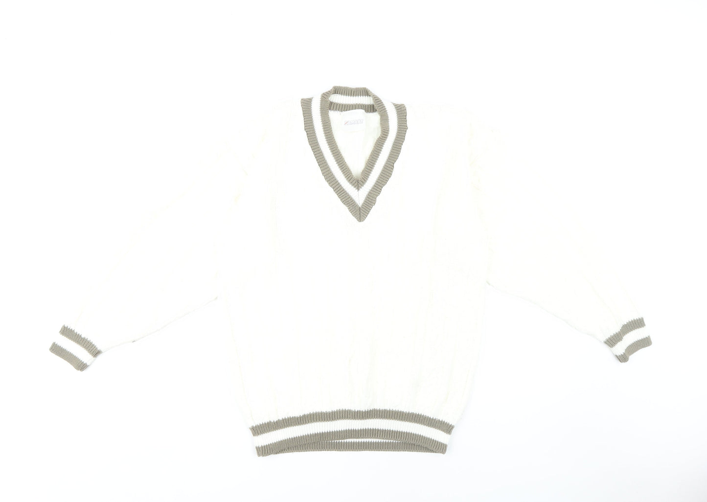 Womens UK Size 12/14 Damart White Jumper Jumper