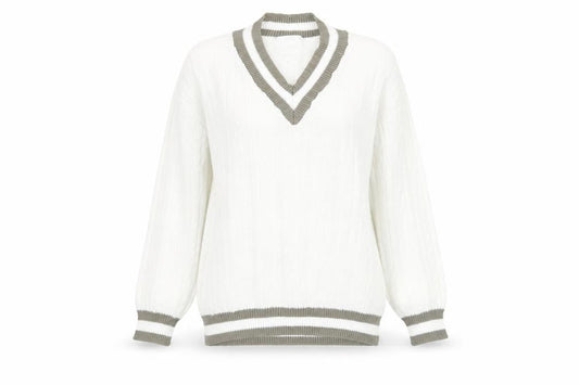 Womens UK Size 12/14 Damart White Jumper Jumper