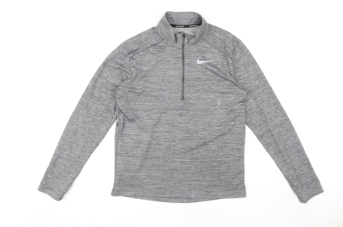 Nike Men's Grey Long Sleeve Running Pullover