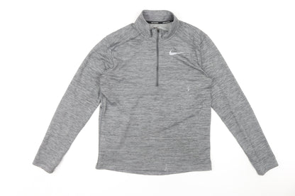 Nike Men's Grey Long Sleeve Running Pullover